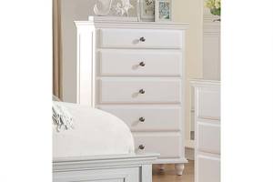 F4352 White Birch Veneer Chest by Poundex