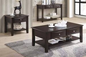 F6388 Okoume Veneer End Table by Poundex