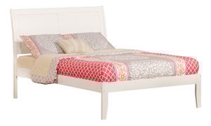 Portland White Platform Bed by Atlantic Furniture