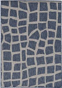 Provo Blue/Grey Bedrock Area Rug by KAS Rugs