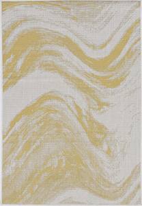 Provo Ivory/Gold Strokes Area Rug by KAS Rugs