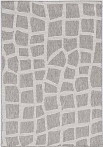 Provo Ivory/Grey Bedrock Area Rug by KAS Rugs