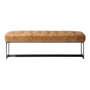 Wyatt Leather Bench Tan by Moe's Home Collection