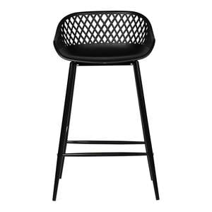 Piazza Outdoor Counter Stool Black by Moe's Home Collection