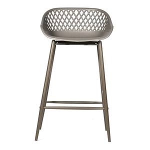 Piazza Outdoor Counter Stool Grey by Moe's Home Collection