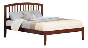 Richmond Antique Walnut Platform Bed by Atlantic Furniture