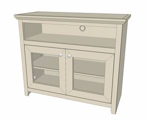 Alder Rustic CN1 Console by Murphy Wallbed Designs