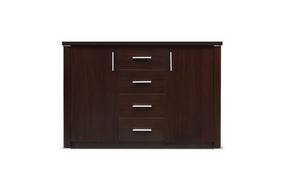 Luxor Dark Brown 4 Drawers Dresser by Skyler Designs