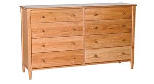 Shaker 8 Drawer Dresser Natural by Comfort Pure