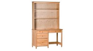 Shaker Natural Desk with Hutch by Comfort Pure