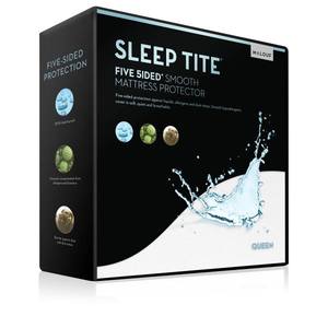 Sleep Tite Five 5ided Smooth Mattress Protector by Malouf