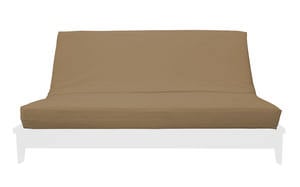 Samantha Sand Chenille Texture Futon Cover by Prestige
