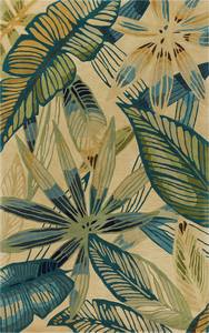 Sparta Ivory/Teal Nassau Area Rug by KAS Rugs