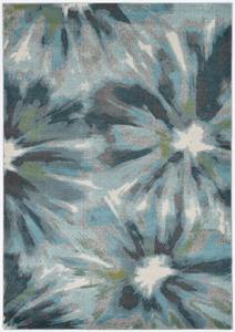 Stella Teal Splash Area Rug by KAS Rugs