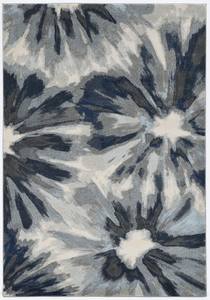 Stella Ivory Blue Splash Area Rug by KAS Rugs