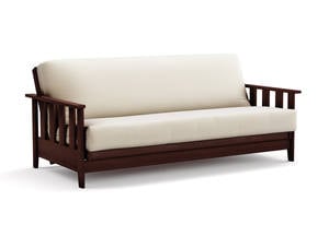 Futon Frame - Full Size - Canby Black Walnut Wall Hugger by Strata Furniture