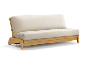 Futon Frame - Full Size - Dillon Natural Wall Hugger by Strata Furniture