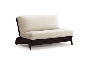 Futon Frame - Queen Loveseat Size - Dillon Black Walnut Wall Hugger by Strata Furniture