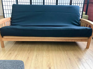 Synthetic Black Futon Cover by Prestige