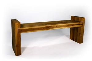 Teak Block Oak Bench by Strata