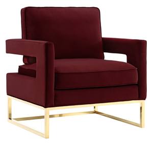 Avery Maroon Velvet Chair by TOV Furniture
