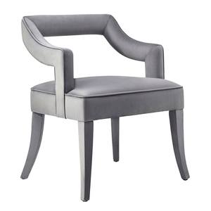 Tiffany Gray Velvet Chair by TOV Furniture