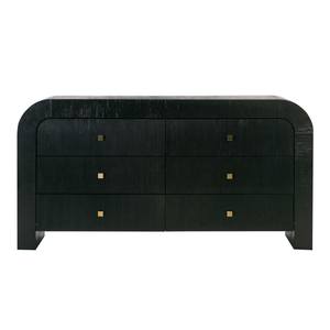 Hump 6 Drawer Black Dresser by TOV Furniture