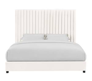 Arabelle White Velvet Queen Bed by TOV Furniture