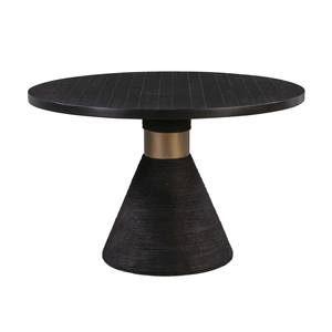 Rishi Black Rope Round Dining Table by TOV Furniture