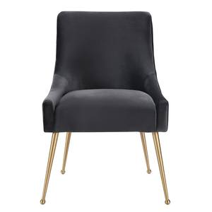 Beatrix Gray Velvet Side Chair by TOV Furniture