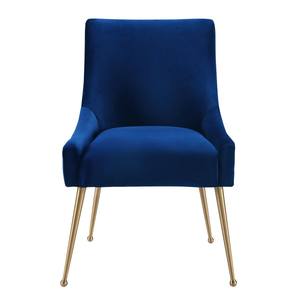 Beatrix Navy Blue Velvet Side Chair by TOV Furniture