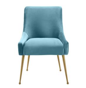 Beatrix Sea Blue Velvet Side Chair by TOV Furniture