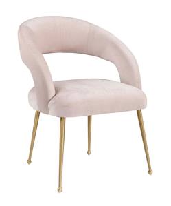 Rocco Blush Velvet Dining Chair by TOV Furniture