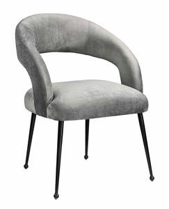 Rocco Slub Gray Dining Chair by TOV Furniture