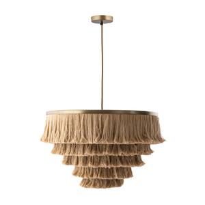 Sarai Natural Fringe Pendant by TOV Furniture