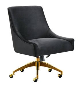 Beatrix Black Office Swivel Chair by TOV Furniture