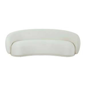 Kendall Cream Velvet Sofa by TOV Furniture