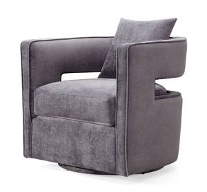 Kennedy Gray Swivel Chair by TOV Furniture