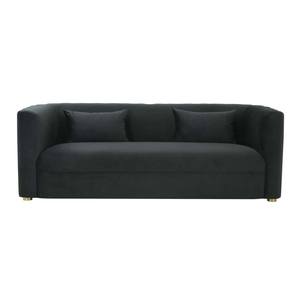 Callie Black Velvet Sofa by TOV Furniture
