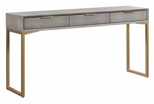 Pesce Gray Shagreen Console Table by TOV Furniture