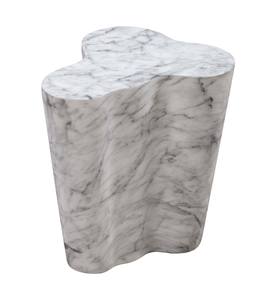 Slab Marble Short Side Table by TOV Furniture