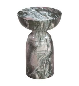 Rue Gray and Blush Marble Side Table by TOV Furniture