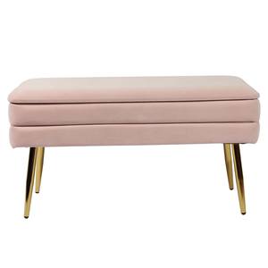 Ziva Blush Velvet Storage Bench by TOV Furniture