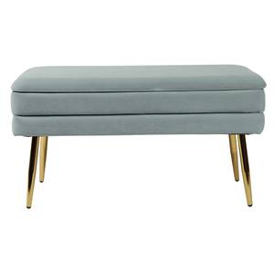 Ziva Sea Blue Velvet Storage Bench by TOV Furniture