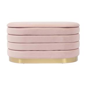 Lillian Blush Velvet Storage Bench by TOV Furniture