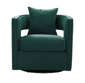 Kennedy Forest Green Swivel Chair by TOV Furniture