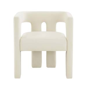 Sloane Cream Velvet Chair by TOV Furniture