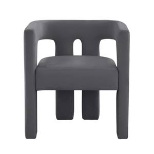 Sloane Dark Gray Velvet Chair by TOV Furniture