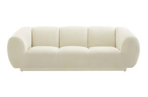 Emmet Cream Velvet Sofa by TOV Furniture