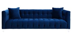 Bea Navy Blue Velvet Sofa by TOV Furniture